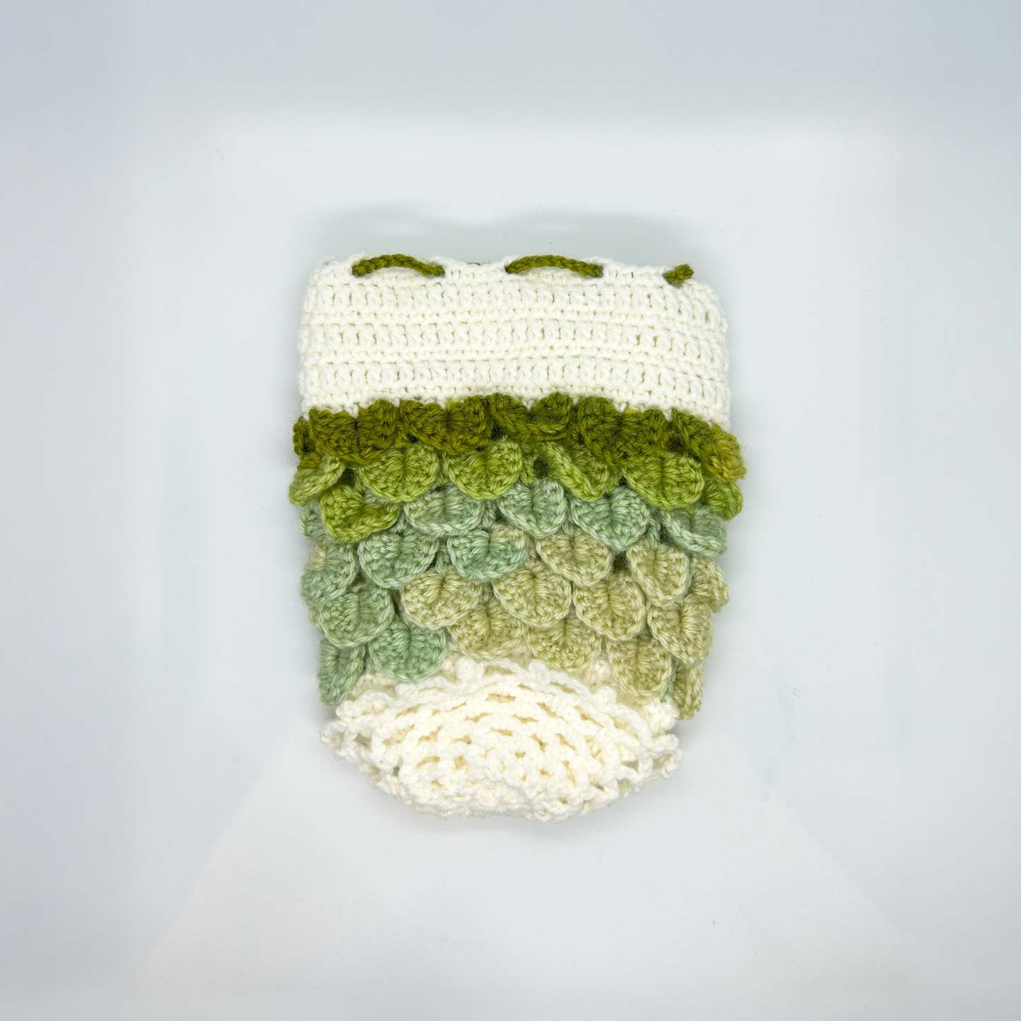 Handmade Knitted Pouch – Pine Cone