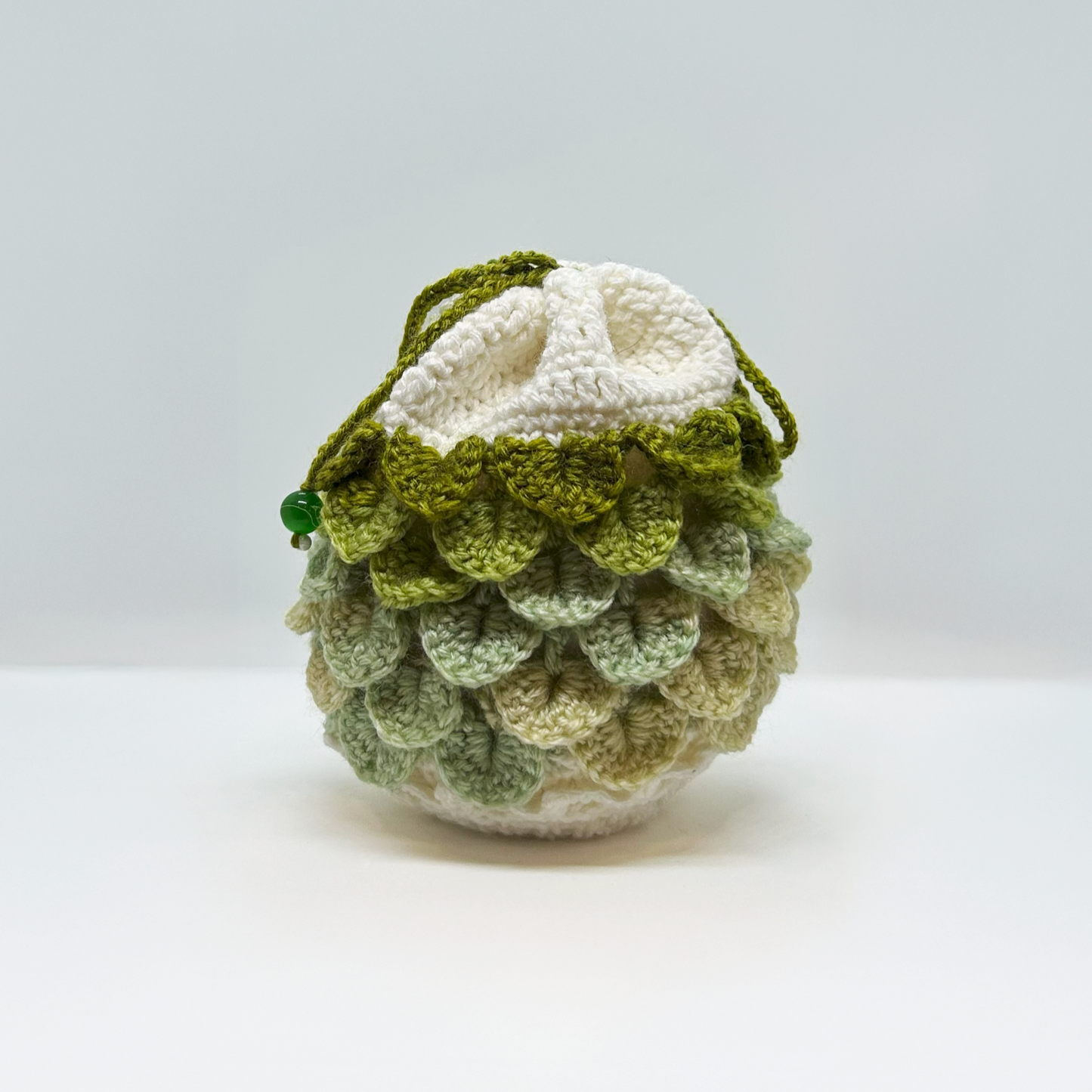 Handmade Knitted Pouch – Pine Cone
