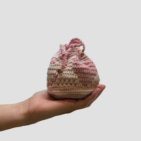 Handmade Knitted Pouch – Hearts