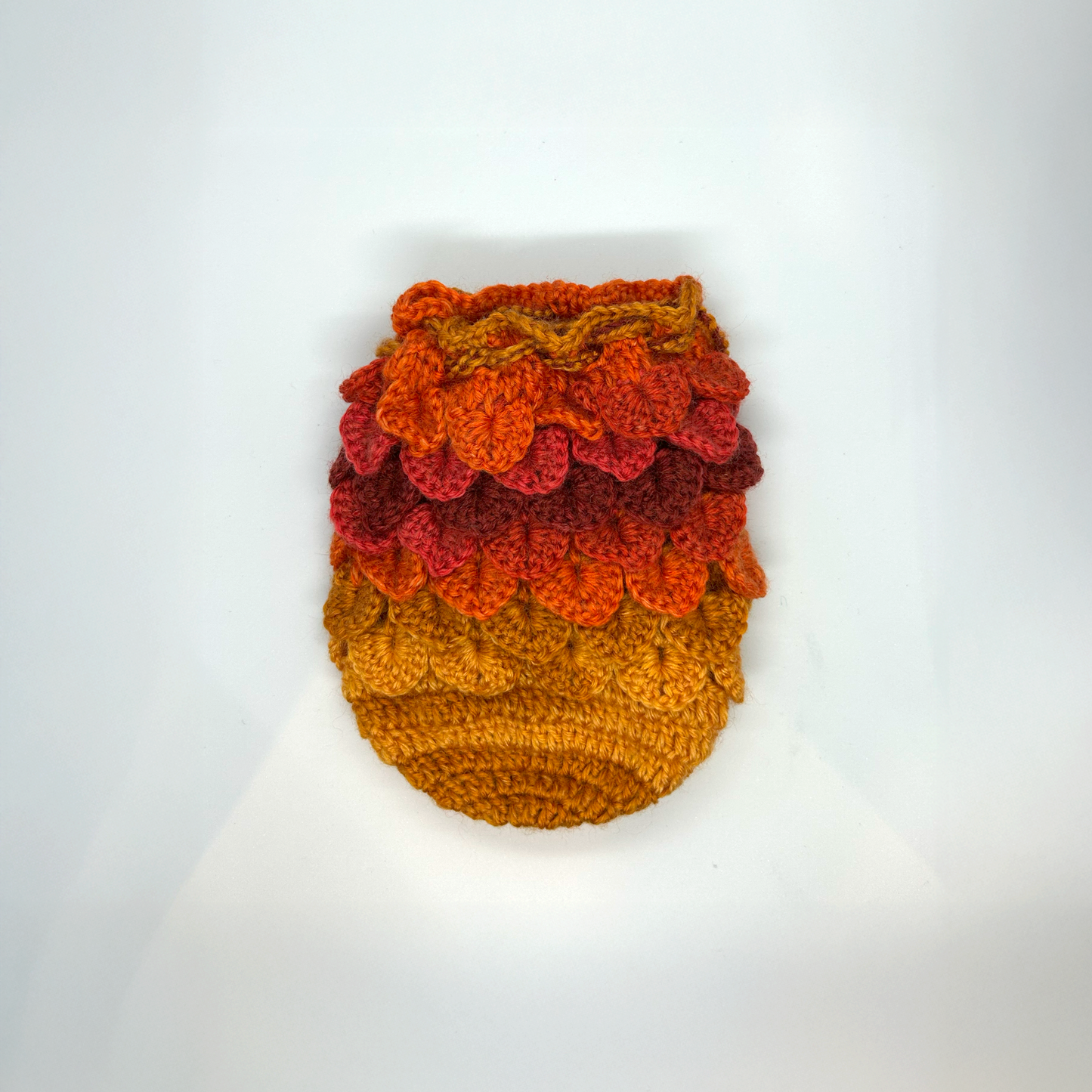 Handmade Knitted Pouch – Pine Cone